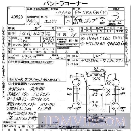 1988 ISUZU ELF  NKR58ED - 40528 - USS Tokyo