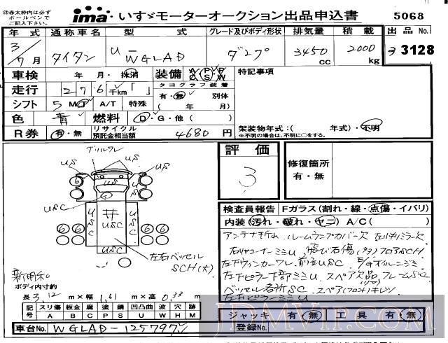1991 HONDA TITAN  WGLAD - 3128 - Isuzu Kyushu