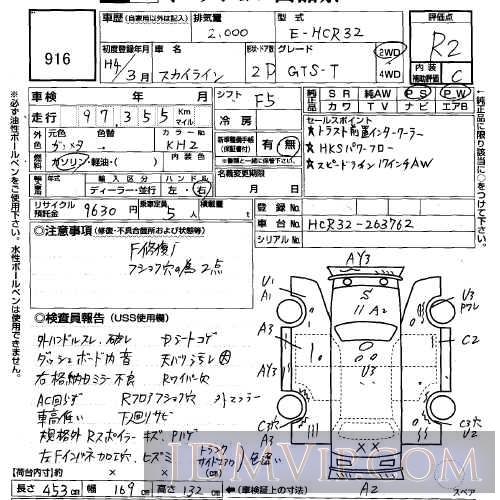1992 NISSAN SKYLINE GTS_T HCR32 - 916 - USS Sapporo