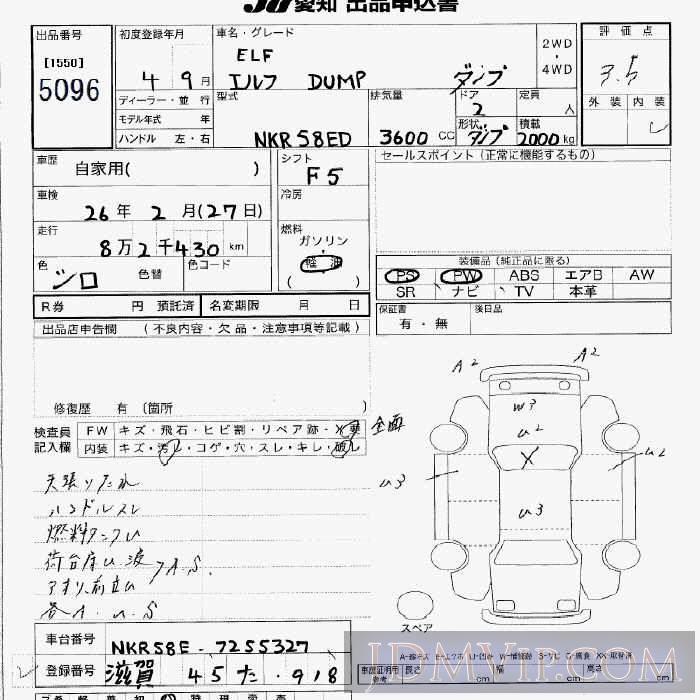 1992 OTHERS ELF _2t NKR58ED - 5096 - JU Aichi