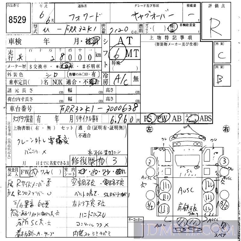 1994 ISUZU FORWARD  FRR32K1 - 8529 - IAA Osaka