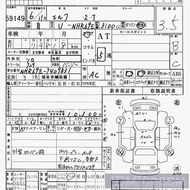 1994 OTHERS ELF  NHR69E - 59149 - HAA Kobe