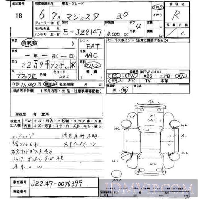 1994 TOYOTA CROWN 3.0 JZS147 - 18 - JU Hiroshima