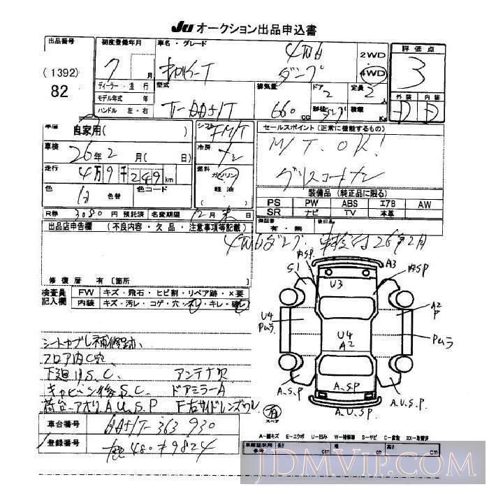 1995 SUZUKI CARRY TRUCK  DD51T - 82 - JU Okinawa
