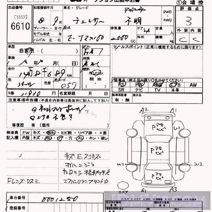 1996 TOYOTA CHASER  JZX100 - 6610 - JU Saitama