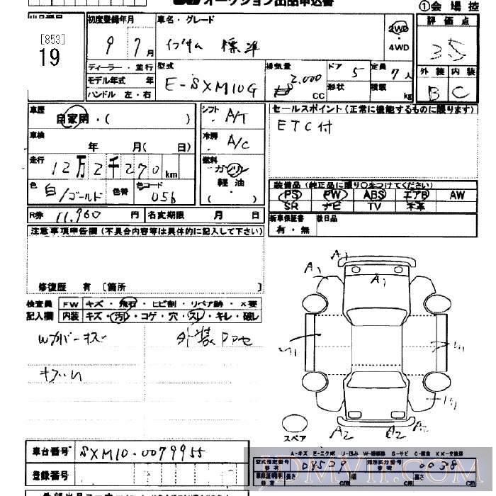 1997 TOYOTA IPSUM  SXM10G - 19 - JU Yamanashi