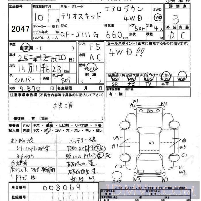1998 DAIHATSU TERIOS KID 4WD_ J111G - 2047 - JU Ibaraki