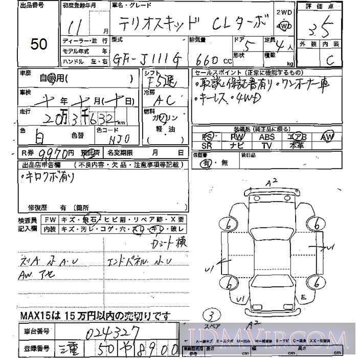 1999 DAIHATSU TERIOS KID 4WD_CL_ J111G - 50 - JU Mie