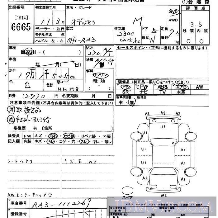 1999 HONDA ODYSSEY M_7 RA3 - 6665 - JU Saitama
