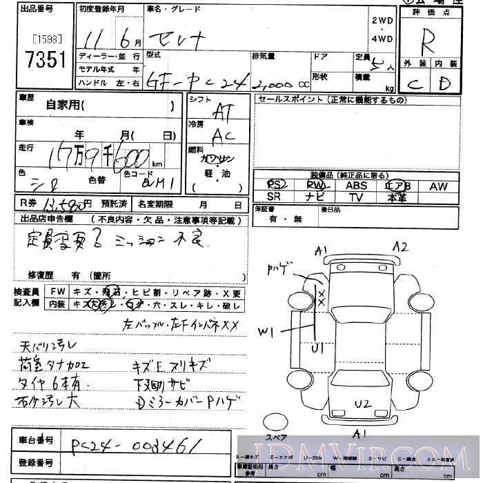 1999 NISSAN SERENA  PC24 - 7351 - JU Saitama