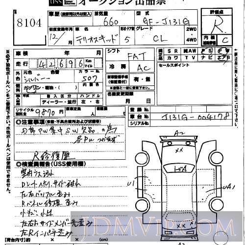2000 DAIHATSU TERIOS KID CL J131G - 8104 - USS Okayama