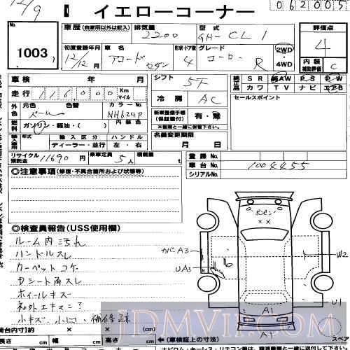 2000 HONDA ACCORD _R CL1 - 1003 - USS R-Nagoya