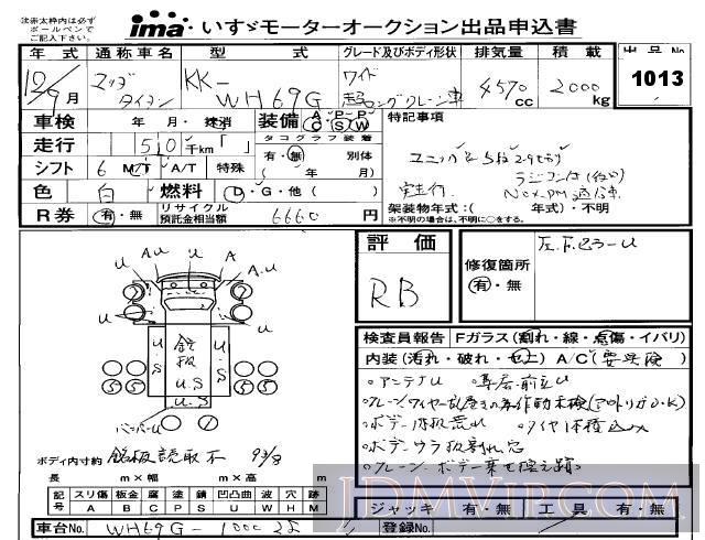 2000 HONDA TITAN  WH69G - 1013 - Isuzu Kobe