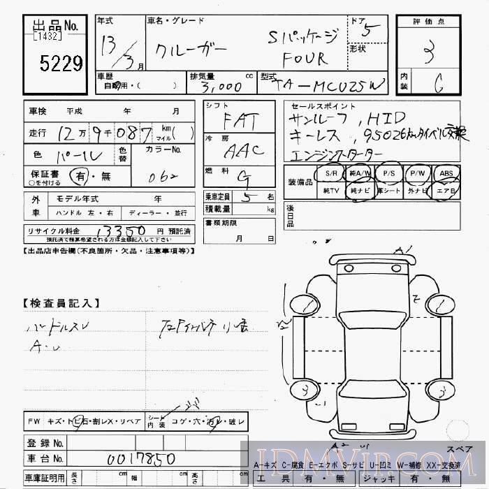 2001 TOYOTA KLUGER 3.0S_FOUR MCU25W - 5229 - JU Gifu