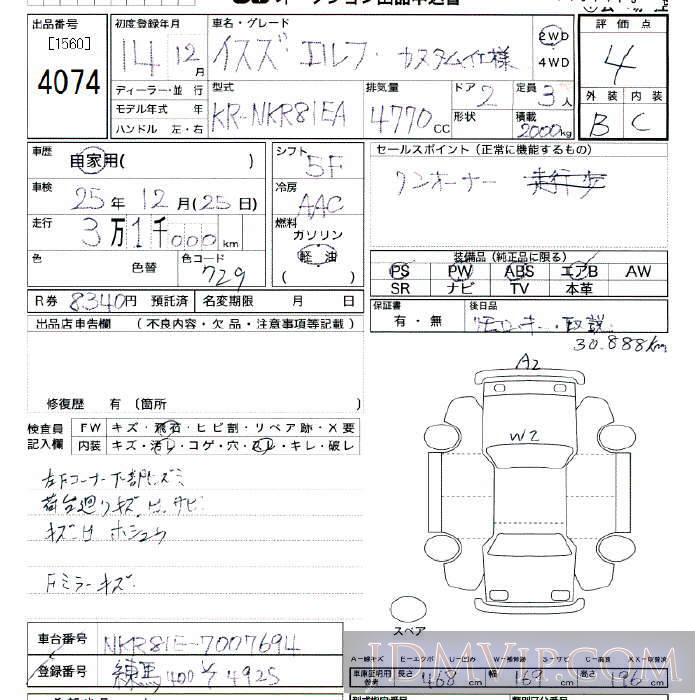 2002 ISUZU ELF TRUCK  NKR81EA - 4074 - JU Tokyo