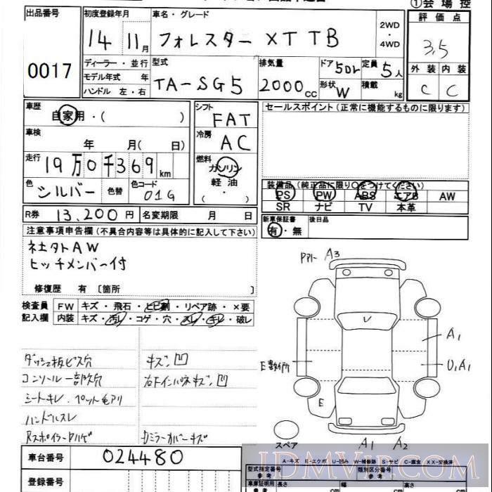 2002 SUBARU FORESTER XT_TB SG5 - 17 - JU Ibaraki