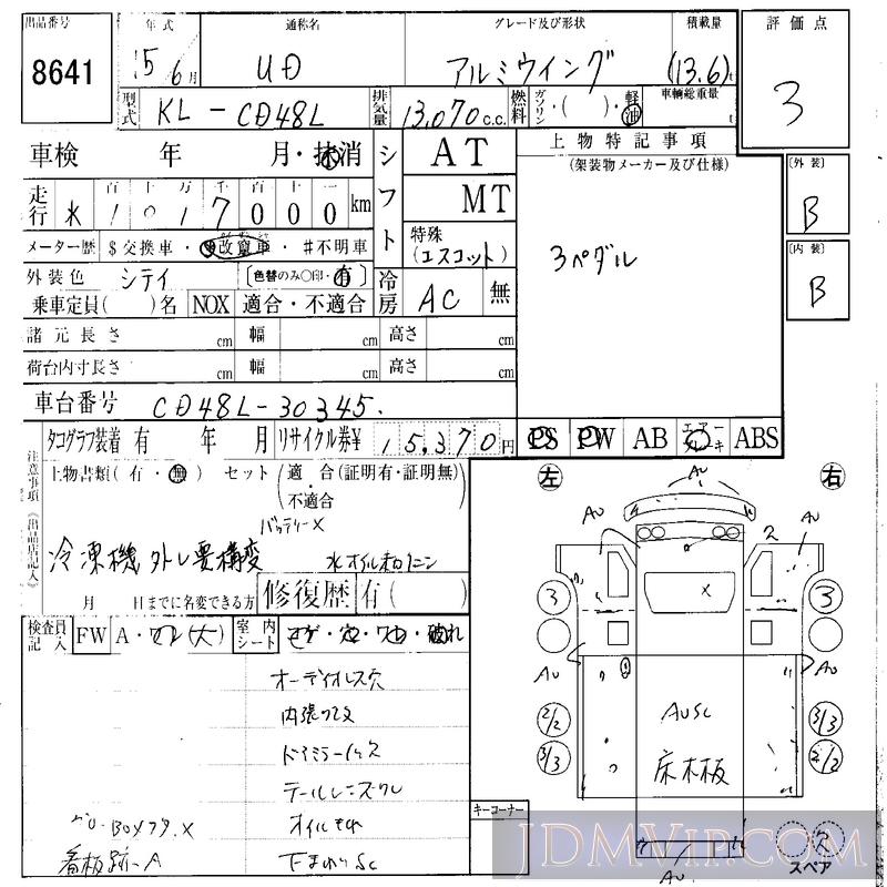 2003 NISSAN NISSAN TRUCK  CD48L - 8641 - IAA Osaka