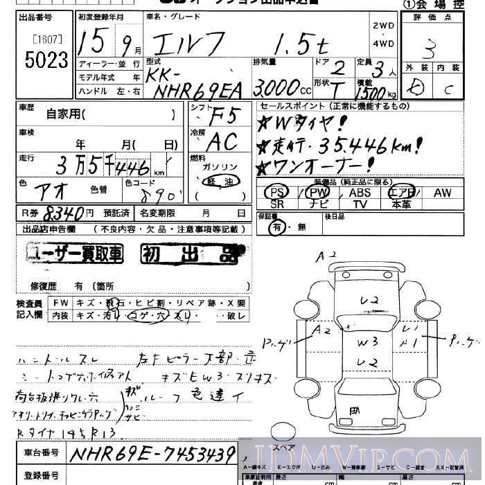 2003 OTHERS ELF 1.5 NHR69EA - 5023 - JU Saitama