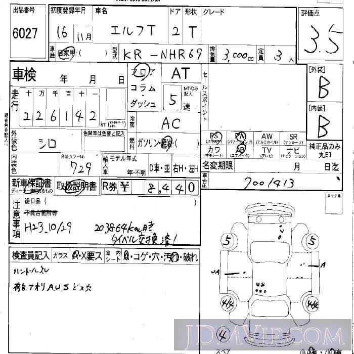 2004 ISUZU ELF TRUCK  NHR69 - 6027 - LAA Okayama