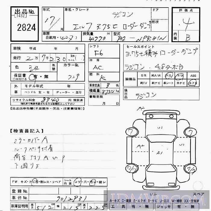 2005 ISUZU ELF TRUCK 3.75t__ NPR81N - 2824 - JU Gifu