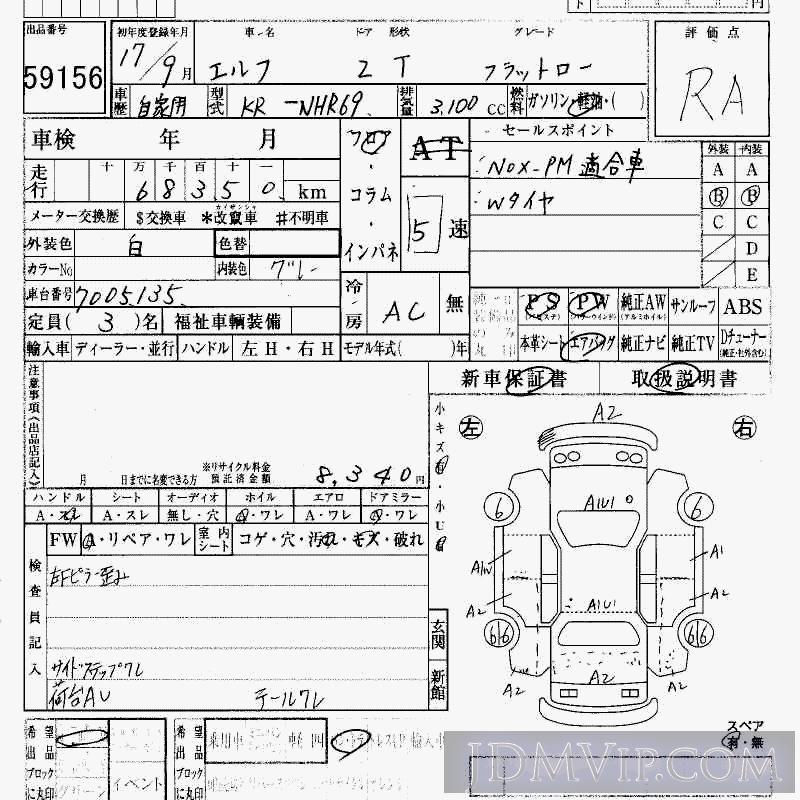 2005 ISUZU ELF TRUCK  NHR69 - 59156 - HAA Kobe