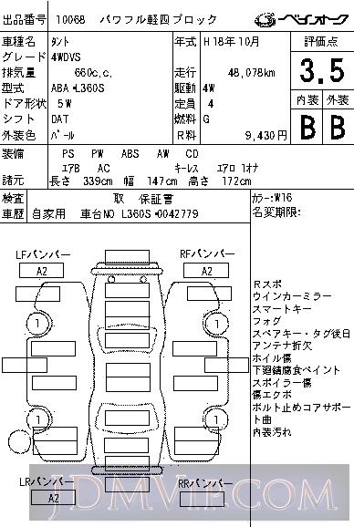 2006 DAIHATSU TANTO 4WD_VS L360S - 10068 - BAYAUC