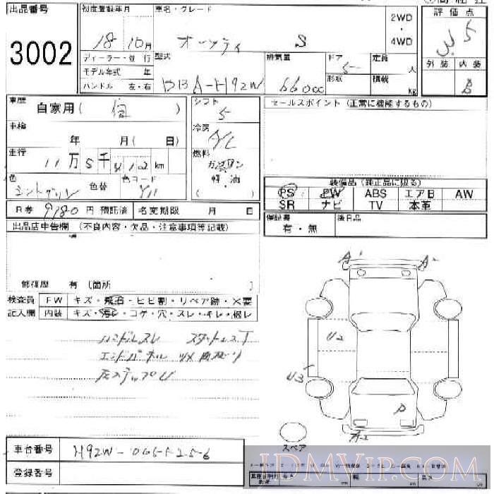 2006 NISSAN OTTI 5D_S H92W - 3002 - JU Ishikawa