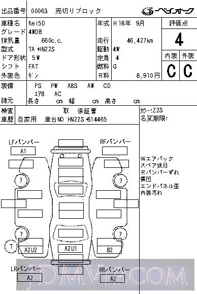 2006 SUZUKI KEI 4WD_B HN22S - 63 - BAYAUC