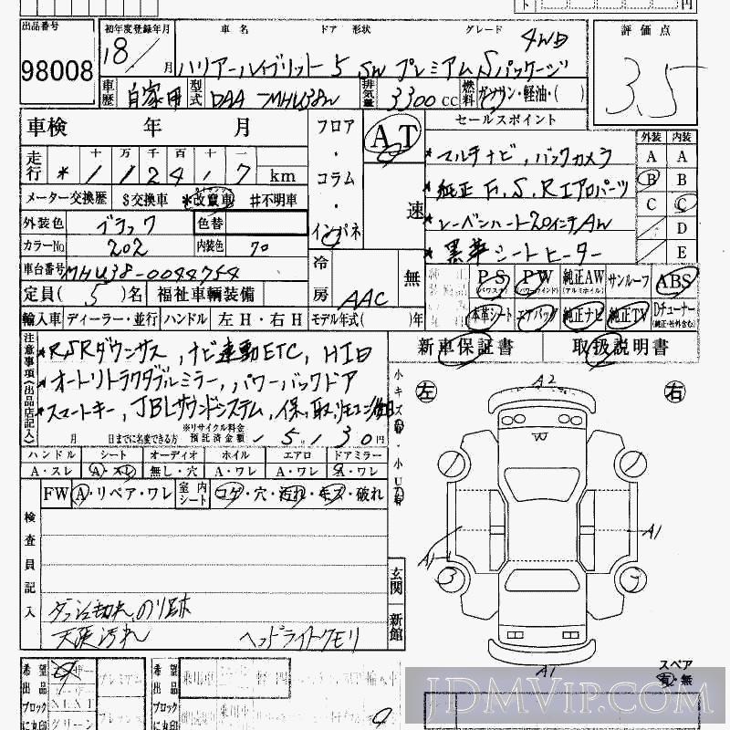 2006 TOYOTA HARRIER S_4WD MHU38W - 98008 - HAA Kobe