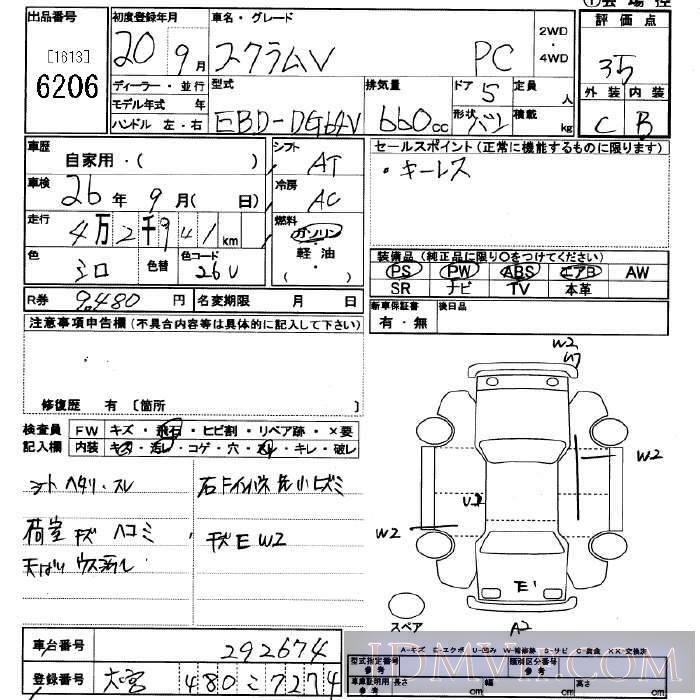 2008 MAZDA SCRUM PC DG64V - 6206 - JU Saitama