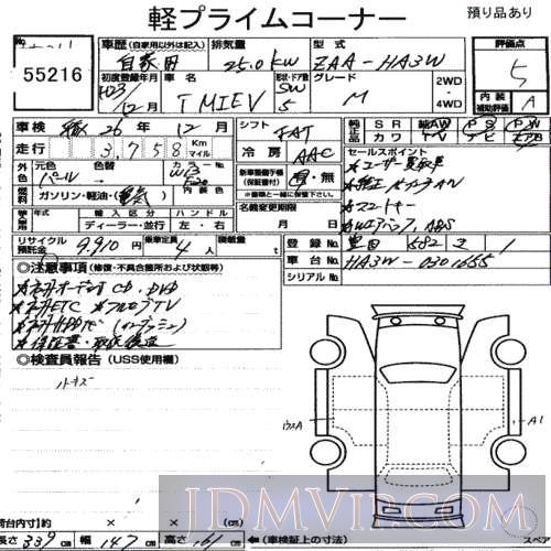2011 MITSUBISHI I-MIEV M HA3W - 55216 - USS Nagoya